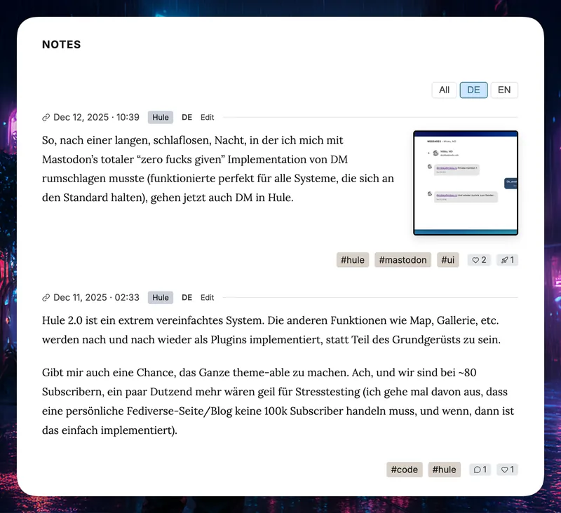 Die Notes-Frontpage