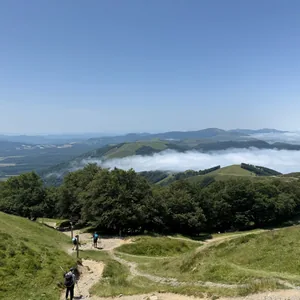 Heading down into Spain from France after crossing the Pyrenees
