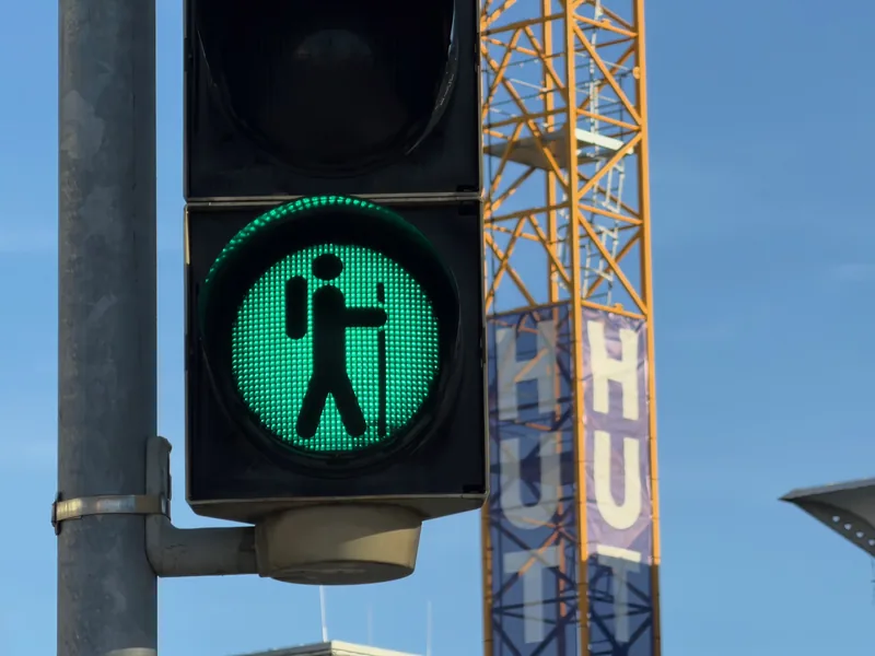 Hiker Traffic Light