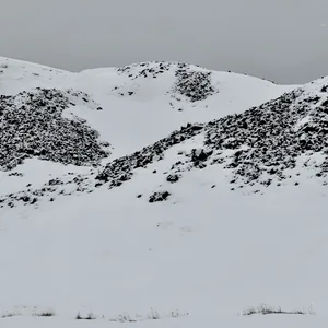 Norwegen, Kohle unter Schnee